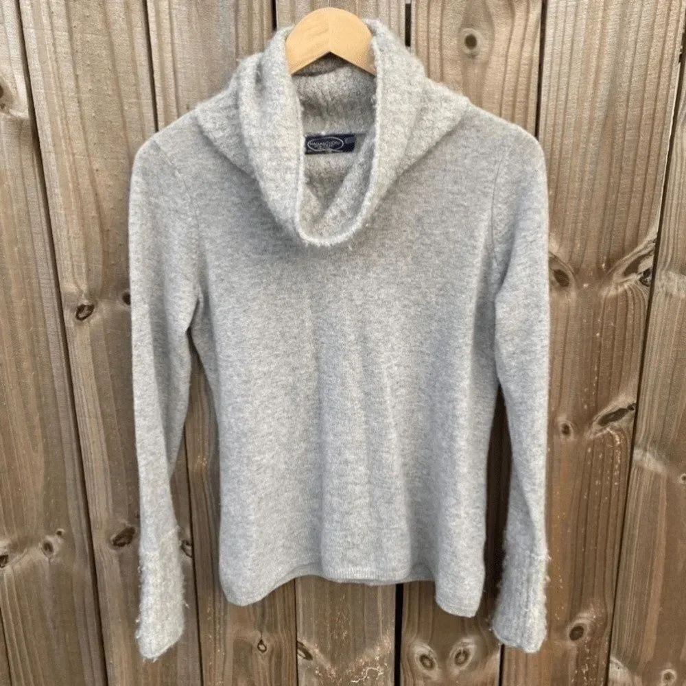 Magaschoni New York Gray Cowl Neck Sweater
